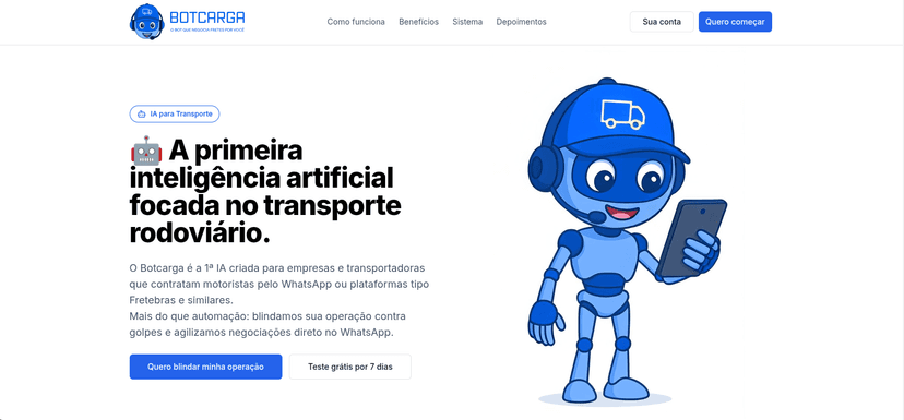 Imagem projeto Botcarga