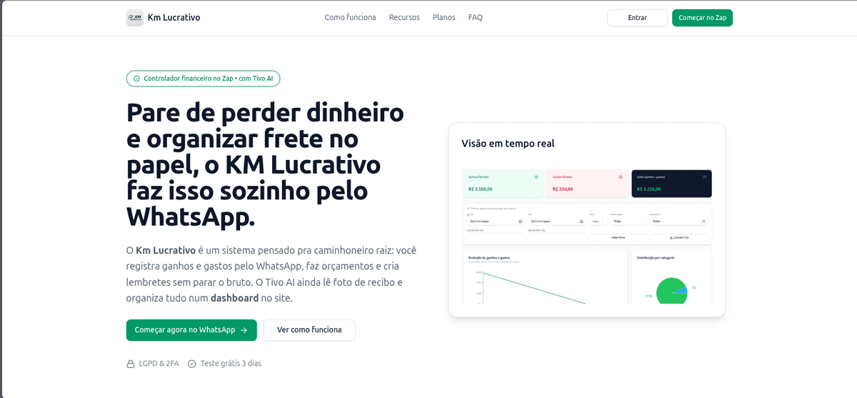 Projeto Km Lucrativo